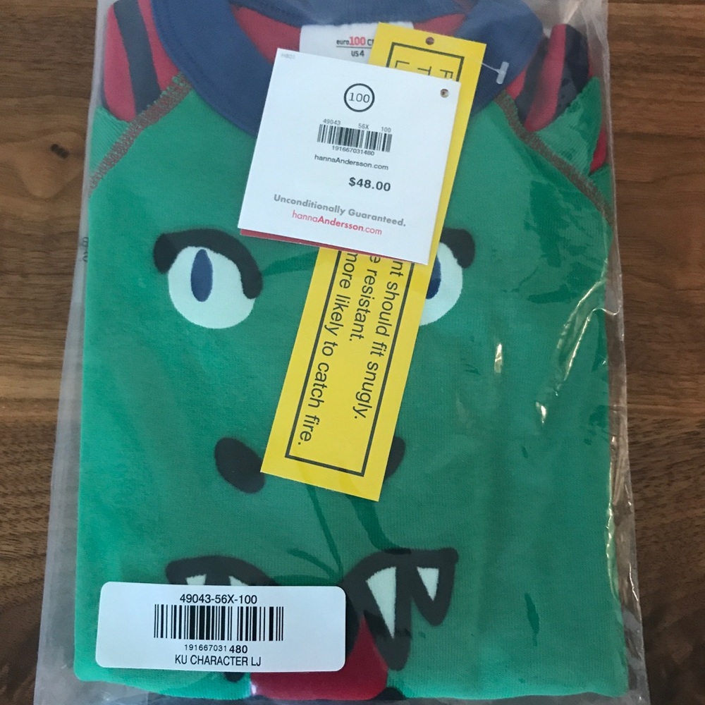 NWT Hanna Andersson Monster pajamas